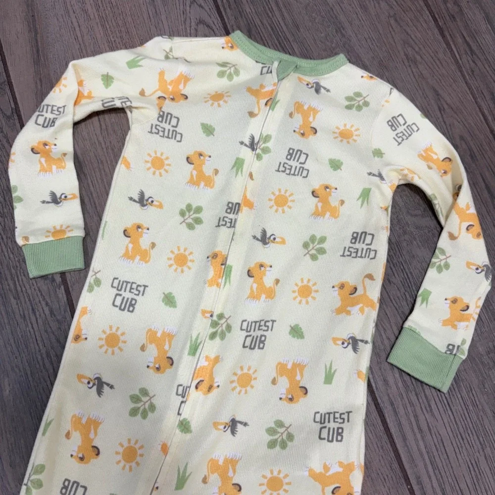 Disney Baby Lion King Cutest Cub Pajama Footies size 18 Month